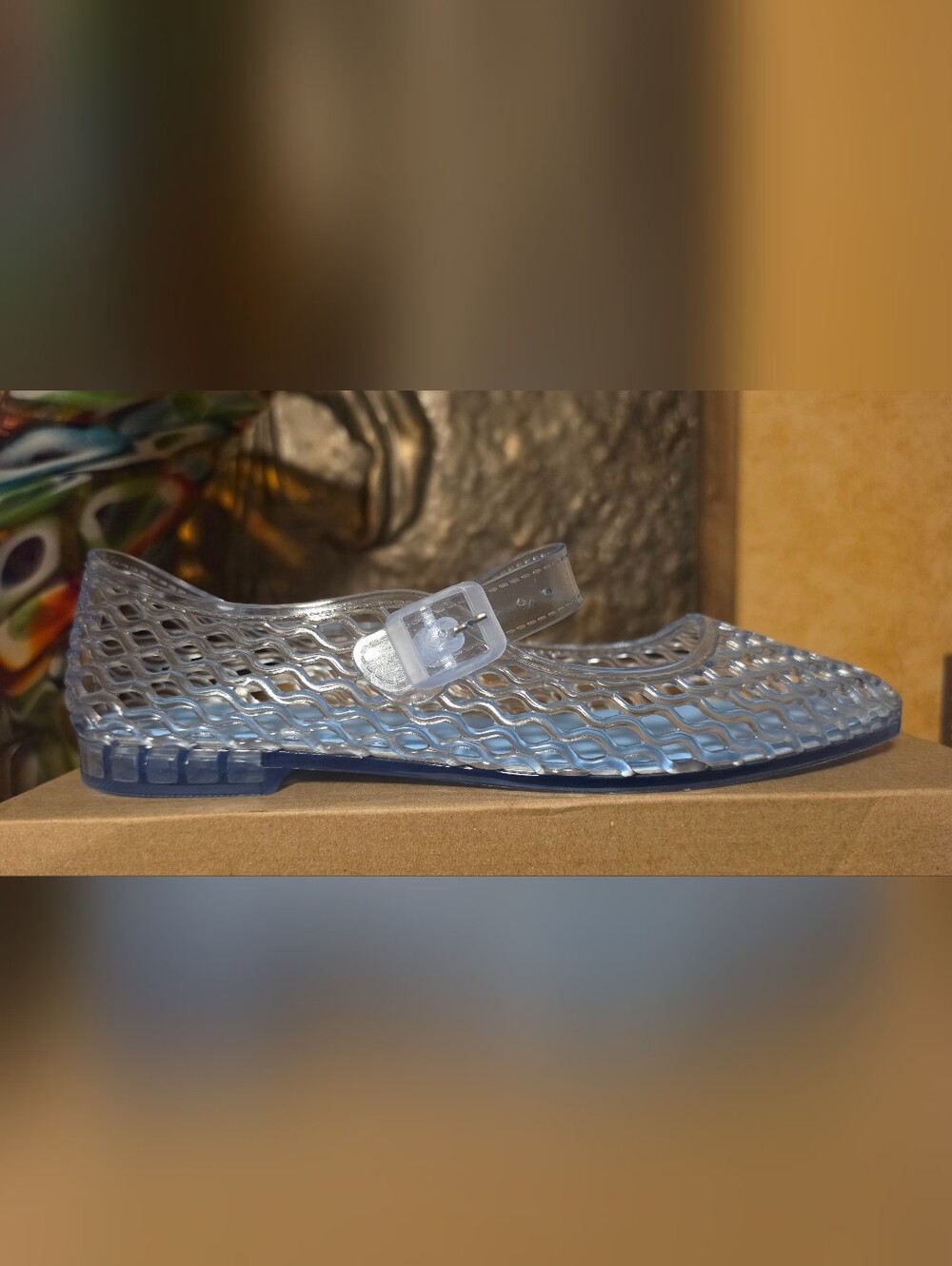 Light Blue Jelly Mary Jane